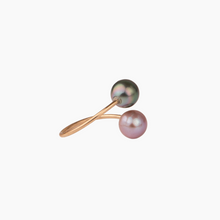 Load image into Gallery viewer, Pink &amp; Tahitian Pearl Bypass Ring