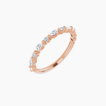 Load image into Gallery viewer, Versailles Marquis Wedding Band 14kt Rose Gold
