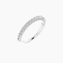 Load image into Gallery viewer, Forever Womens Diamond Wedding Band 14kt White Gold