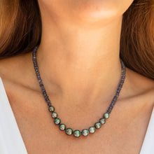Load image into Gallery viewer, Mana Iolite Tahitian Pearl Necklace