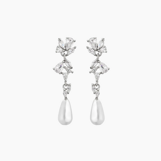 Sabrina Dangle Pearl Earrings