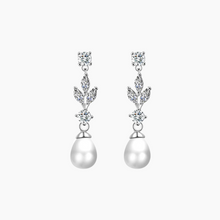 Load image into Gallery viewer, Tess Pearl Wedding Earrings