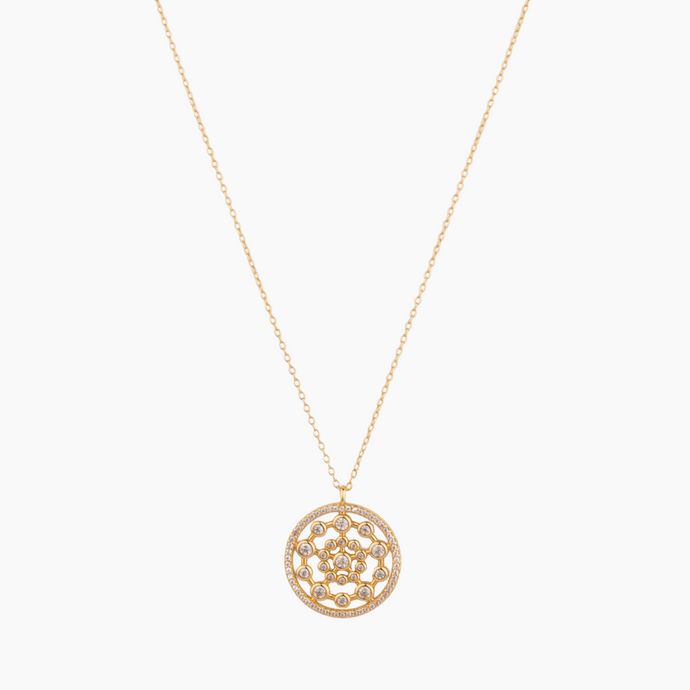 Mandala Coin Necklace