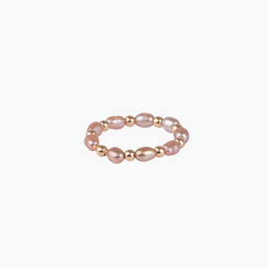 Ratio Pink Keshi Pearl Ring