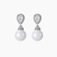 Load image into Gallery viewer, Classic Wedding Drop Pearl Earring