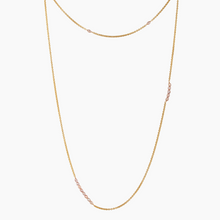 Load image into Gallery viewer, Golden Ratio Pink Keshi Pearl Necklace