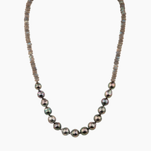 Load image into Gallery viewer, Mana Nui Labradorite Tahitian Pearl Necklace