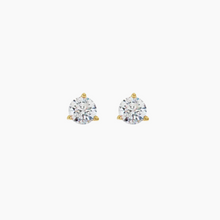 Load image into Gallery viewer, Nia Three Prong Solitaire Diamond Stud Earring