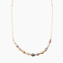 Load image into Gallery viewer, Taylor Rainbow Keshi Pearl Necklace