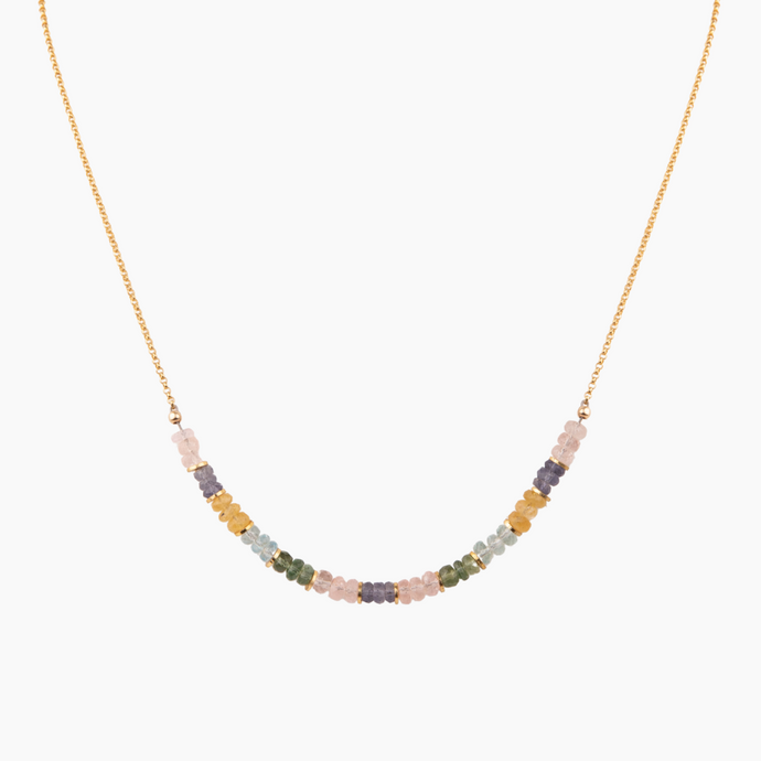 Meg Rainbow Gemstone Necklace