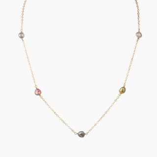 Rainbow Keshi Pearl Choker