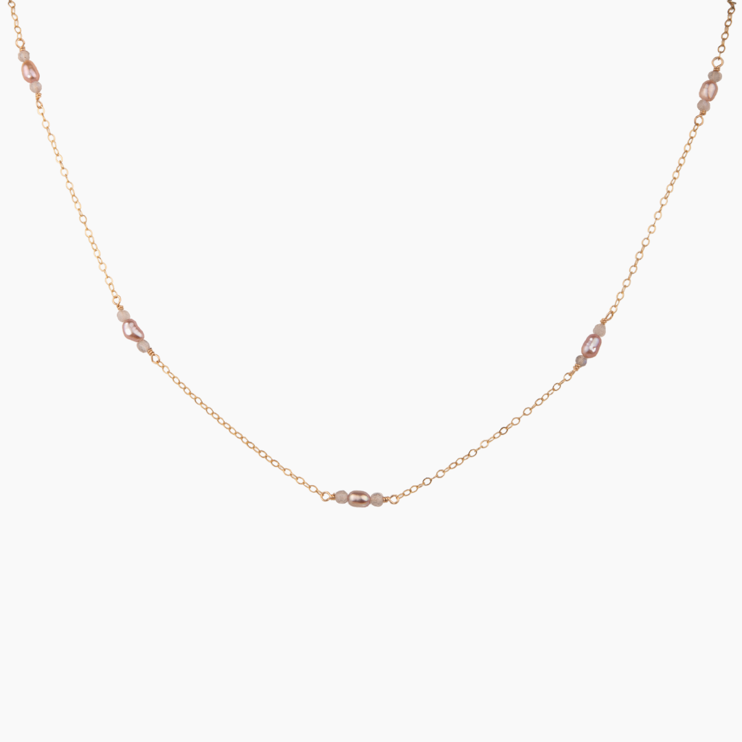 アクセサリー sCenes Special Small Keshi Necklece ST7 Small Grey Keshi Pearl Necklace