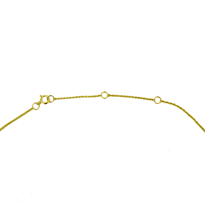 Solid 14kt Gold Tiny Monstera Necklace