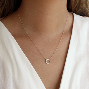 Paiko Diamond Circle Necklace