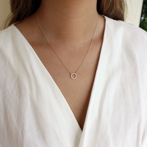 Paiko Diamond Circle Necklace