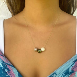 Wailea Floating Pearl Necklace