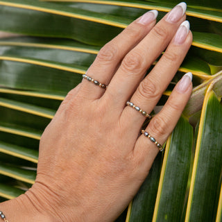 Ratio Peacock Keshi Pearl Ring