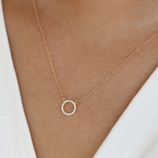Paiko Diamond Circle Necklace