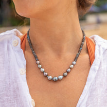 Load image into Gallery viewer, Mana Labradorite Pastel Tahitian Pearl Necklace