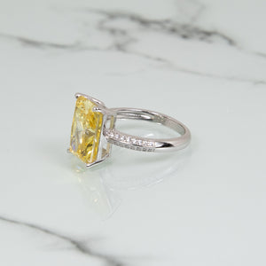 Canary Emerald Ring